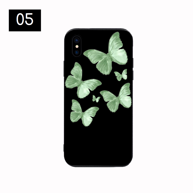かっこいい黒い蝶イラストiPhone 13美しい蝶アイフォン13 Pro Max/13 mini携帯カバー