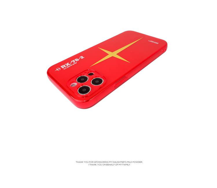 RX-78ガンダム2号機iPhone12赤いiphone11レッド色RX-78-2 ガンダム スマホケース半透明
