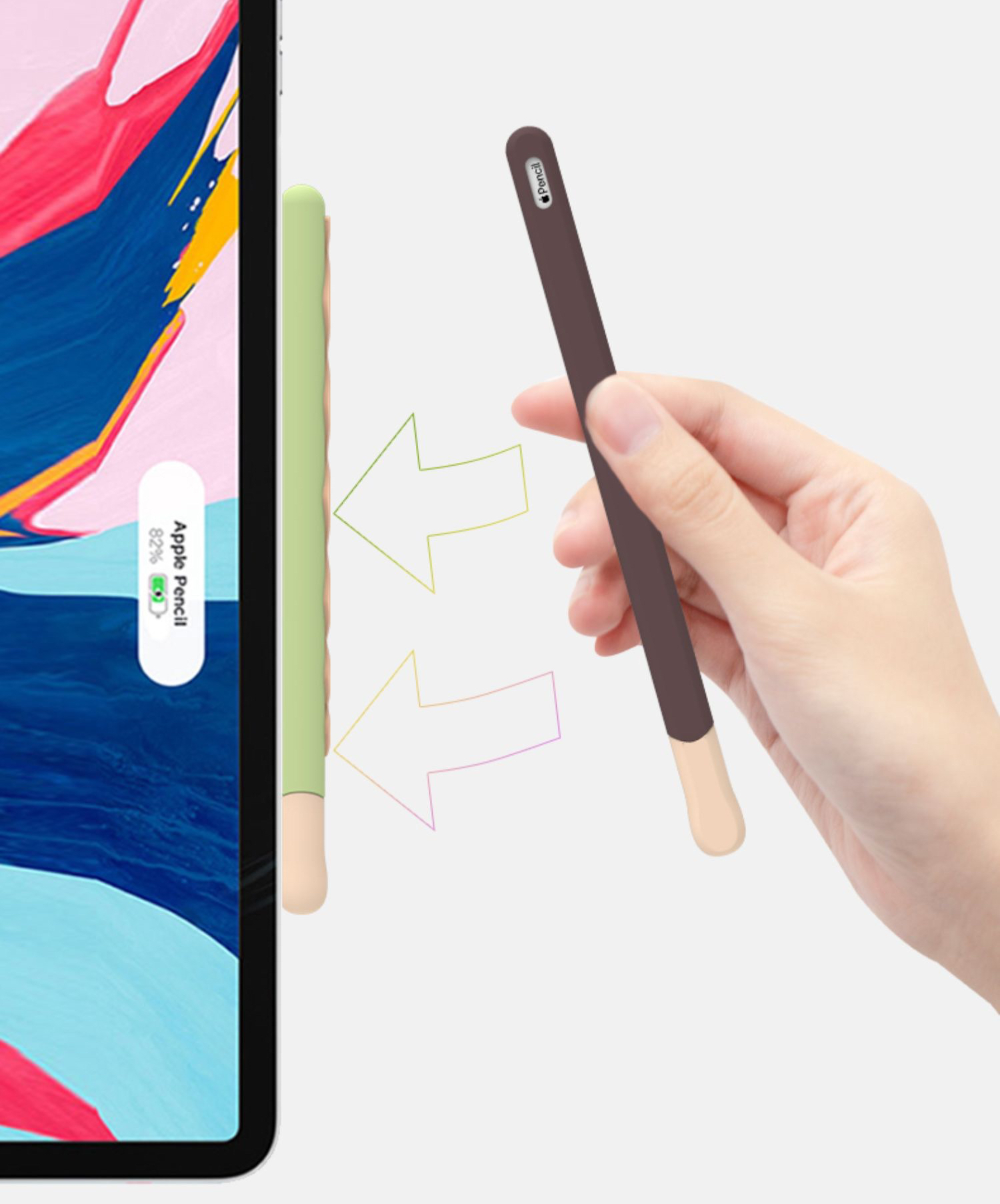 ポッキー菓子apple pencil ポッキー いちご ソフトシリコンiPad 第６世代 アップルペンシル