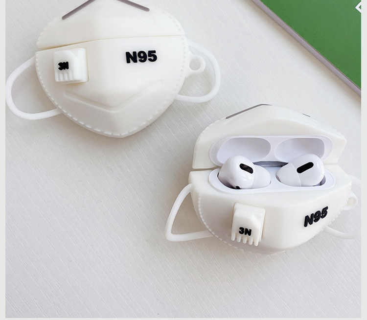 n95マスクケース ソフトシリコンN95マスクAirpods proケース おしゃれ 