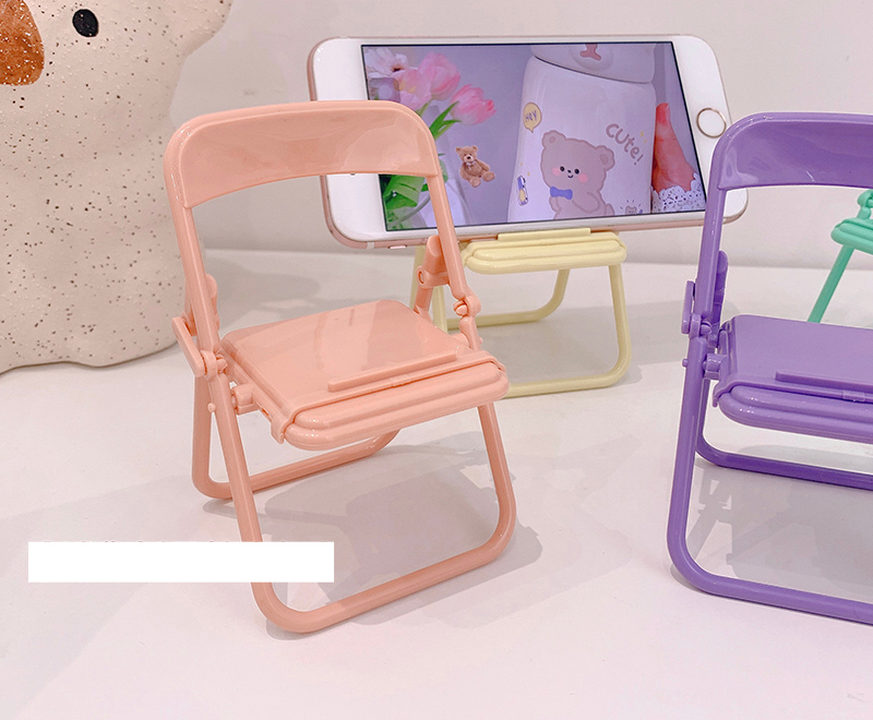 映え小物可愛いスマホスタンド椅子デザイン折りたたみ動画視聴iPhone13 12おもしろ おしゃれ椅子アームレスチェア
