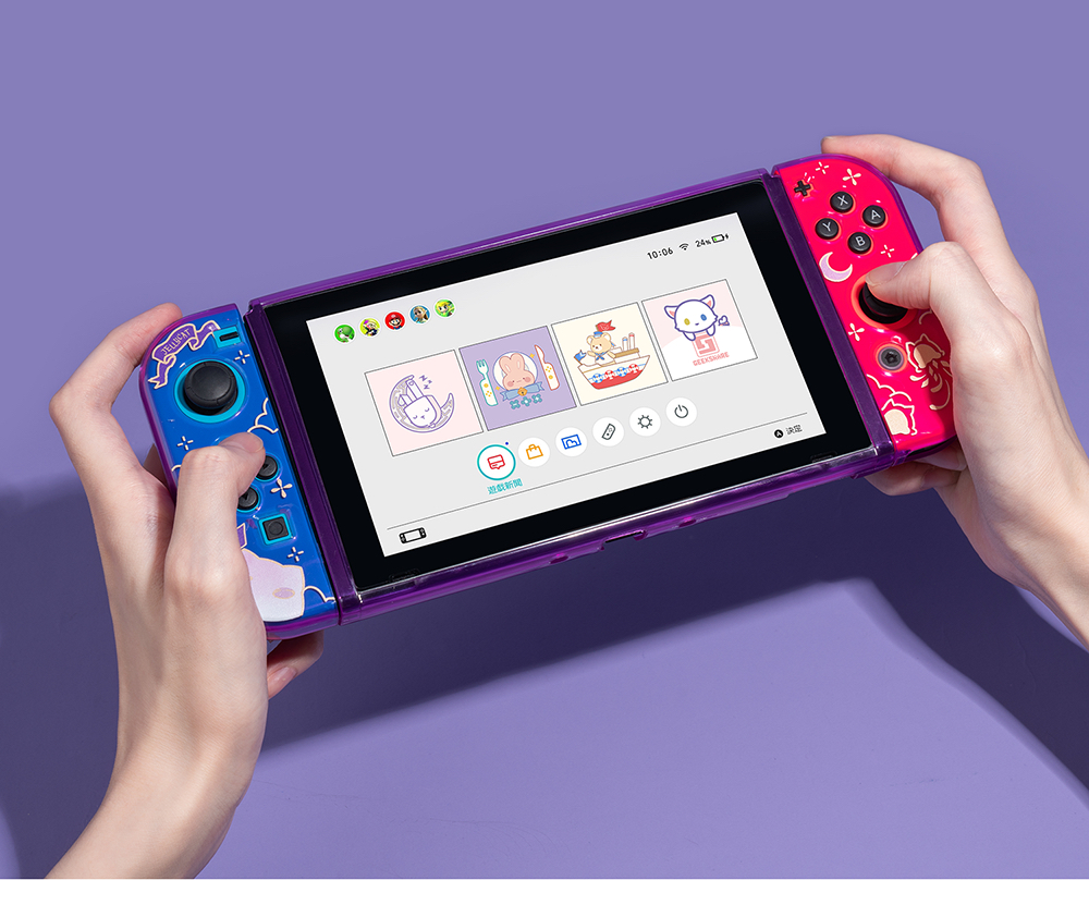 保護 軽量 ソフトシリコンswitch/switch有機ELカバー スイッチケース