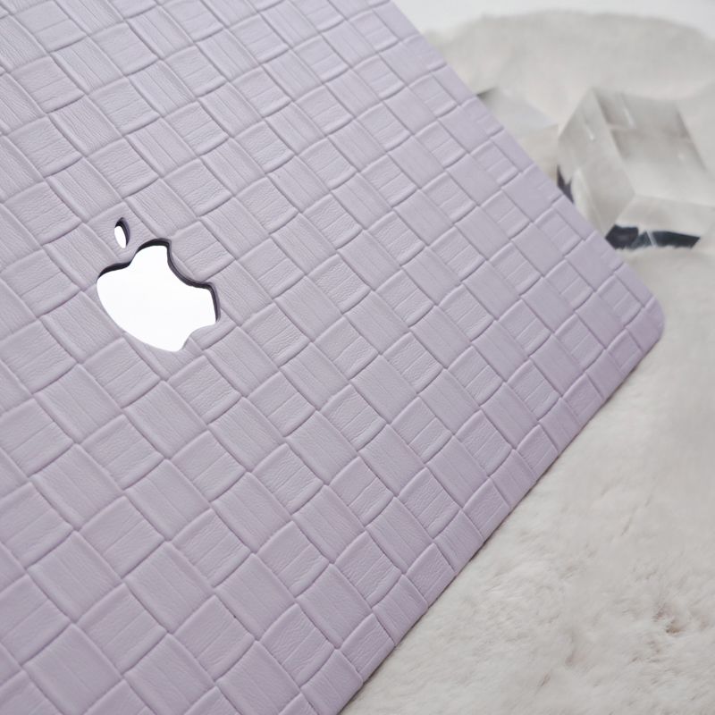 クラシック風 ケース紫MacBook Air 13/14/15/16インチ紫色カバーMac M1 pro 14インチ本革編み模様エレガントPU革