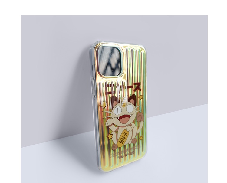 アイフォン11/XRポケモン ニャース可愛いiphone12ケース招き猫スマホケース光沢