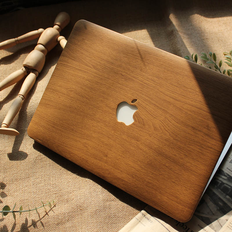木目調高級ウッド革製木目柄16インチ高級マックブックエアーMacBook Air 13.3保護ケース
