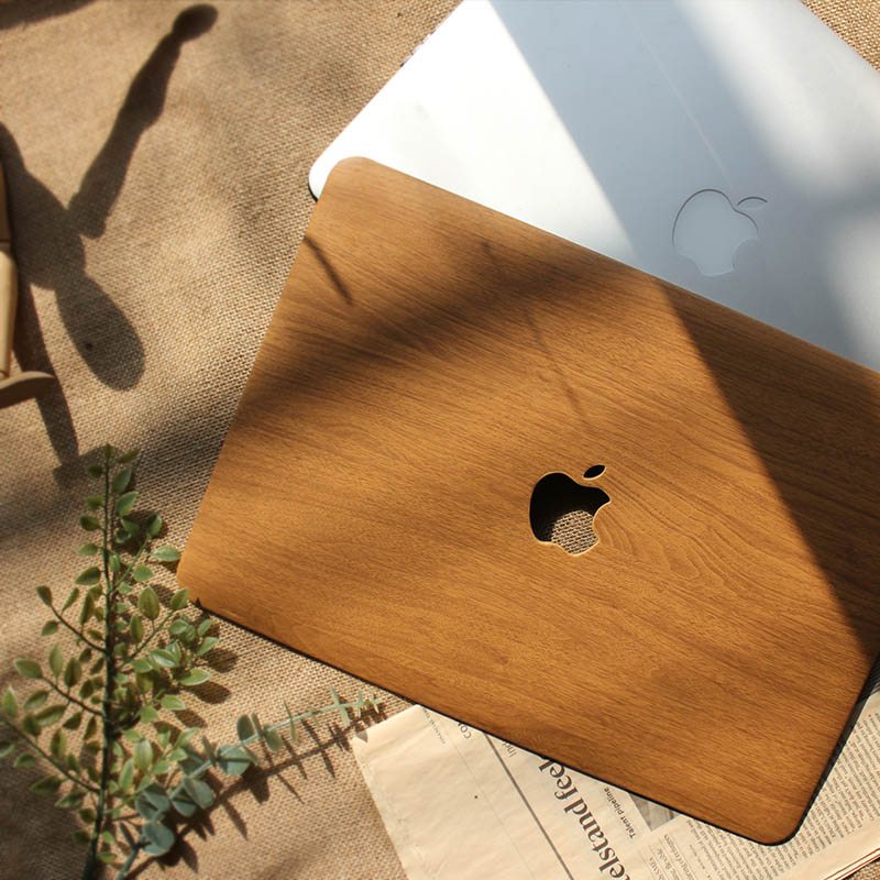 木目調高級ウッド革製MacBook Pro 13インチ ケース高級マックブックエアーMacBook Air 13.3保護ケース