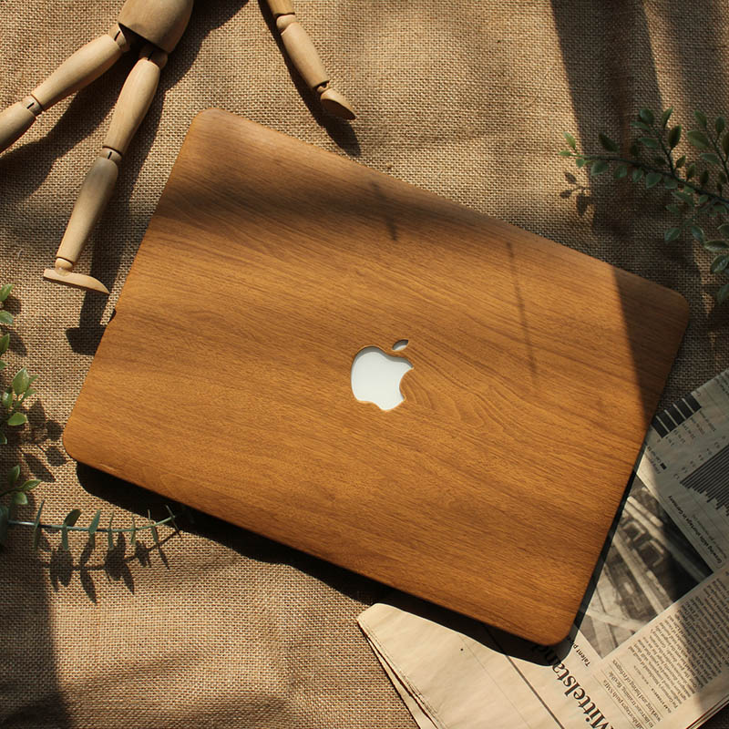 木目調高級ウッド革製MacBook Pro 13インチ ケース木目柄16インチ高級マックブックエアーMacBook Air