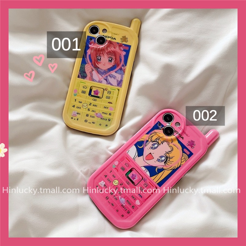 面白いNOKIA携帯電話外観iPhone 13 Proケース可愛い美少女戦士セーラームーンiPhone13pro max/11
