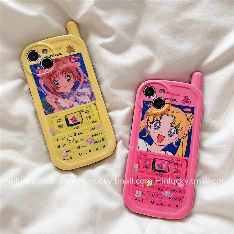 面白いNOKIA携帯電話ケース可愛い美少女戦士セーラームーンiPhone13pro max/11