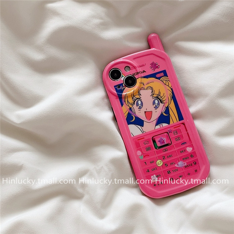 面白いNOKIA携帯電話外観iPhone 13 Proケース可愛い美少女戦士セーラームーン