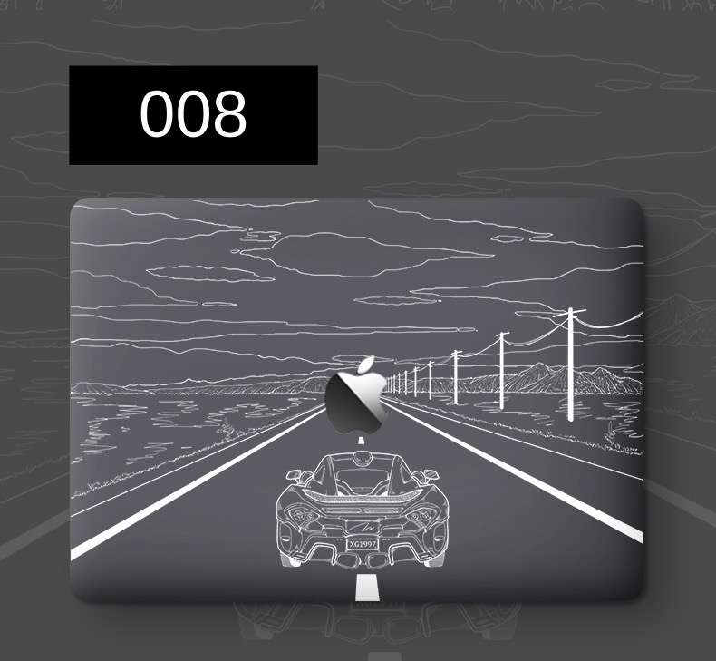 ステッカー透明クリア星柄イラスト個性的macbook air 13.3インチ全面保護シール16インチ貼りやすいステッカー3mかわいいネコ