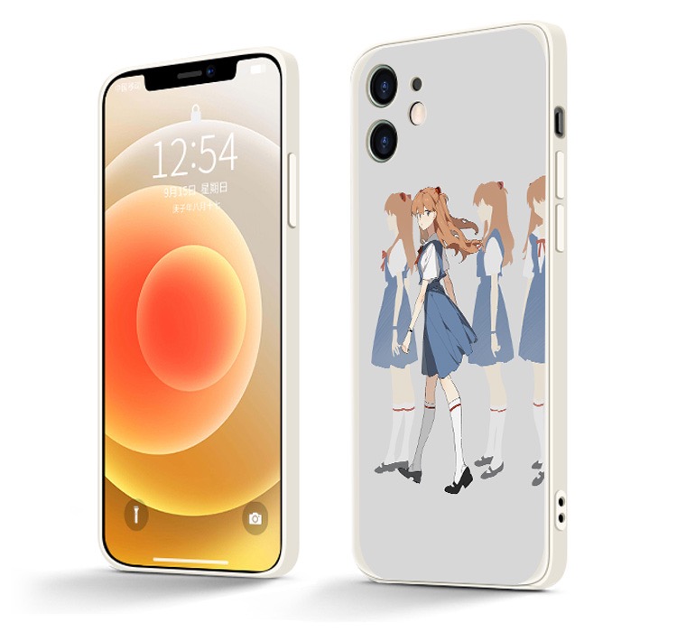 惣流 アスカ ラングレー白い薄型ソフトiPhone 13 Pro MaxケースEVA惣流アスカラングレー
