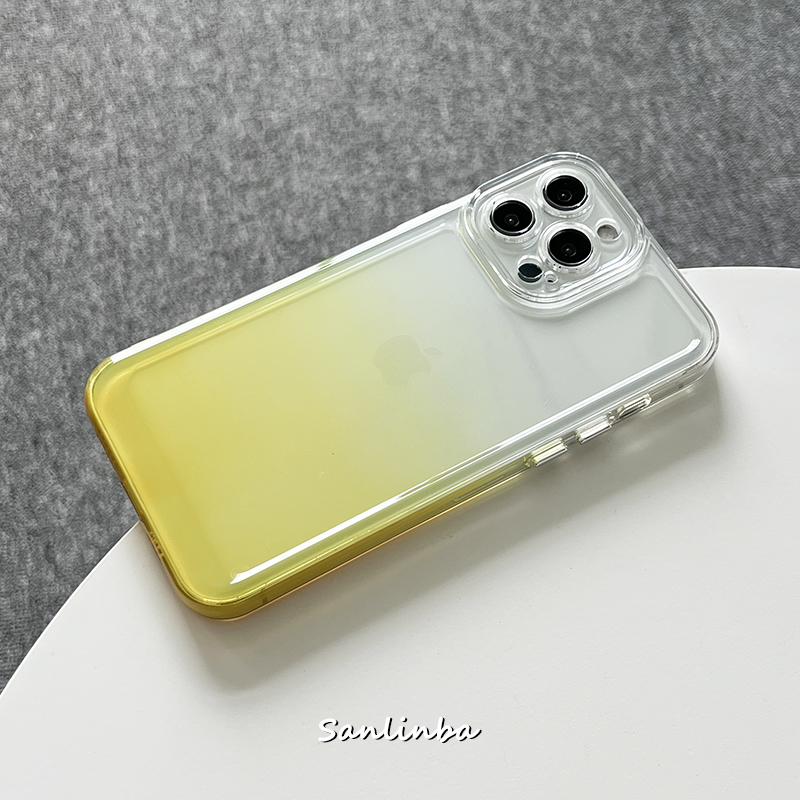 夏向けグラデーション色iPhone13Pr透明フルーツゼリー色iPhone 13 Pro/12可愛いシンプル