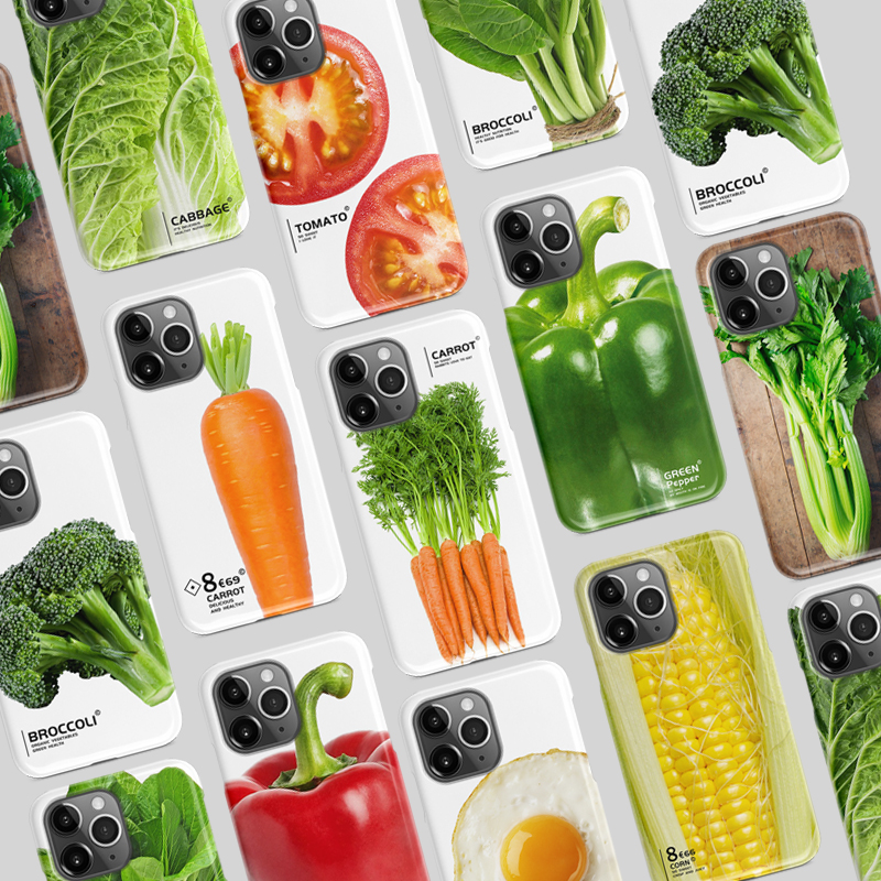 iPhone13Promaxケース果物プリント面白い野菜トウモロコシiPhone 13 Pro/12Pro/12mini