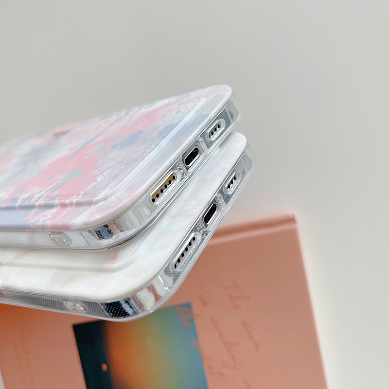 カード収納iPhone13/13pro/XSMAXケースかわいい背面カードポケット マーブル模様アイフォン11PRO