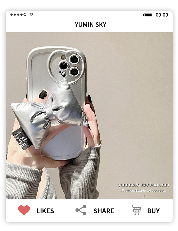 エレガント銀色蝶結びiPhone13promaxケース スタンド機能アイフォン12シルバー色カバー11スタンドホルダー