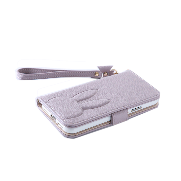スマホケースウサギ インスタ映えうさぎの耳iPhone XSMAXレザー製パープル色 携帯カバー高級スタンド機能iPhone XR/XS/12/12pro女性シンプル