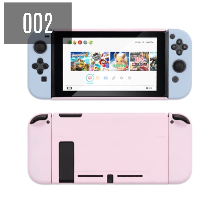 緑色ブラウン色ハードケースjoyconピンク紫色Switch Oledニンテンドースイッチ ケース スタンド機能