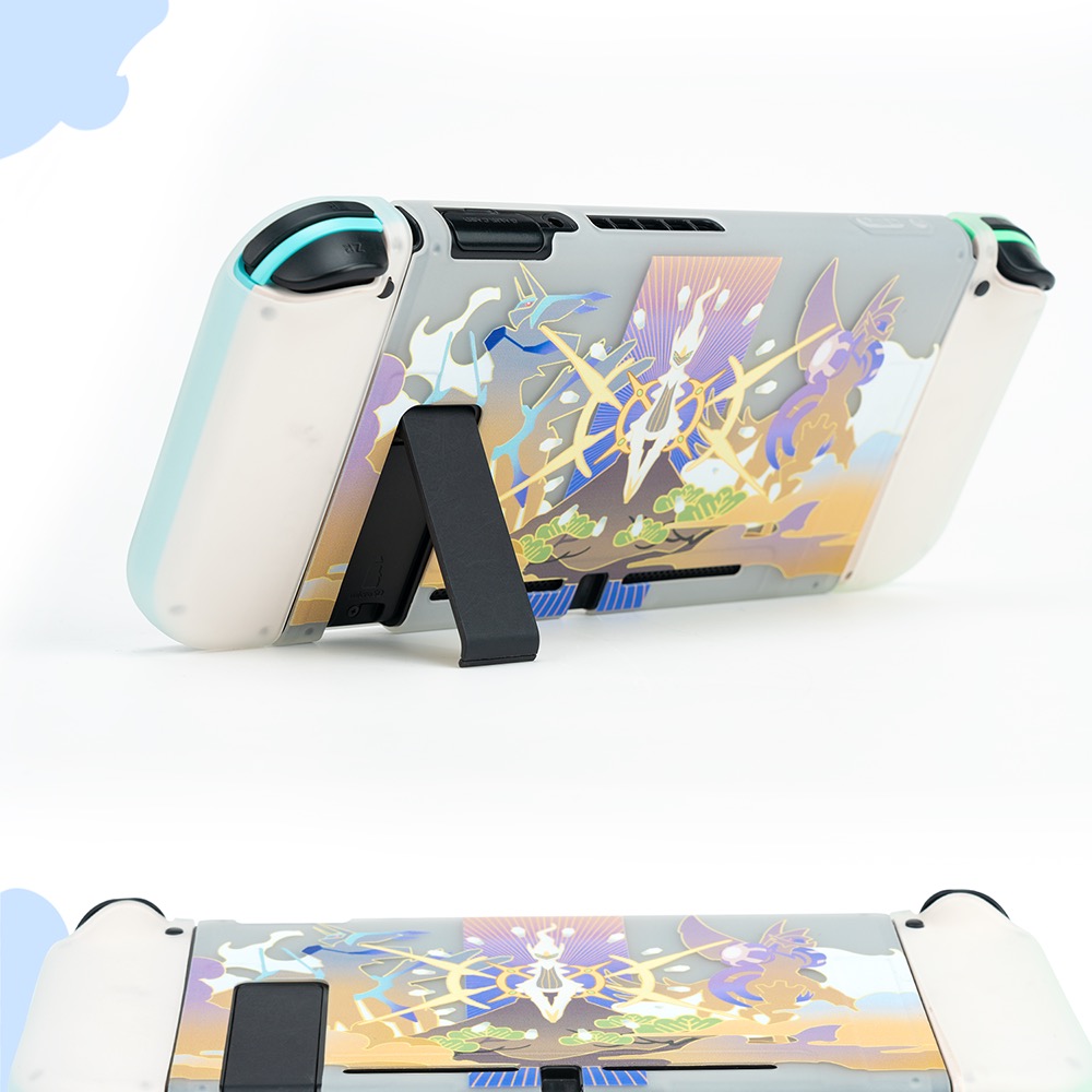 宇宙ゲーム半透明Switch/Switch有機ELモデル対応 カバー可愛い耐衝撃スイッチ全面保護