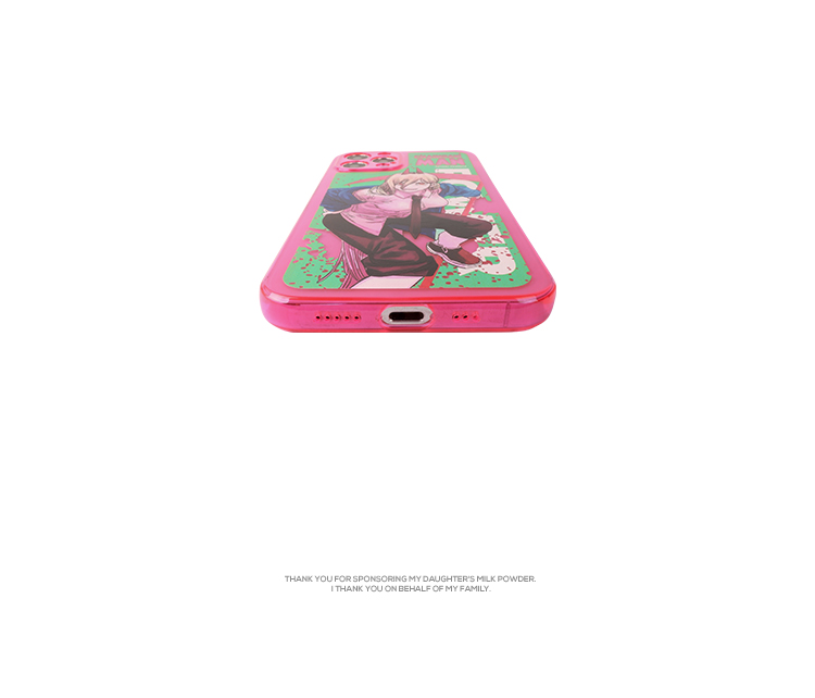 14plus/13pro薄型ケース血の魔人ピンク色デンジのバディiPhone 14 Pro Maxケース キャラクター