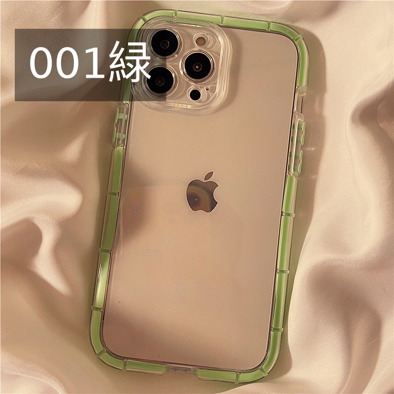 マカロンカラーiPhone 14 Proケース透明シンプル13promax