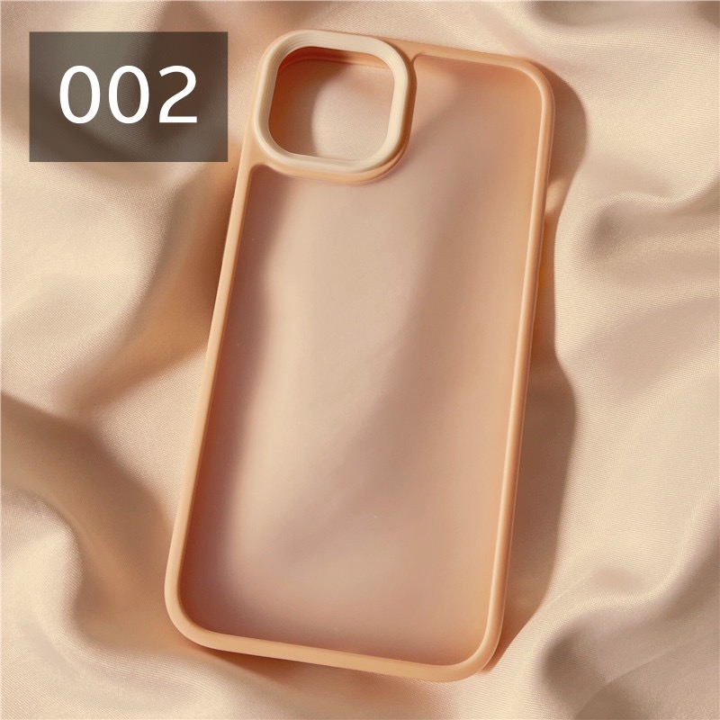 マカロン色iPhone14Proケース半透明シンプル可愛い13promax艶消しクリア