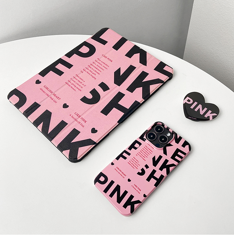 BLACKPINKピンク色ipadpro2021ケース2020ブルピンiPadケース女性音楽グループ可愛いファングッズ