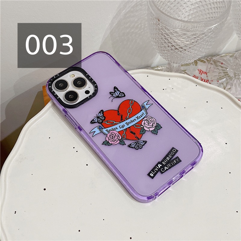 olivia rodrigoコラボおしゃれiphone14スマホケース アイフォン12ケース紫色