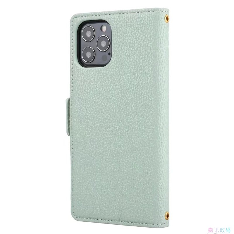 バイカラー清楚系青ピンク手帳型白いiPhone14/13/12手帳レザー可愛い