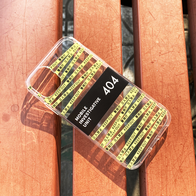 MIU404 ドラマ オリジナルiphone14proケース透明クリア立ち入り禁止デザインカバー立入禁止 警告サイン安全標識アイフォン14proケース
