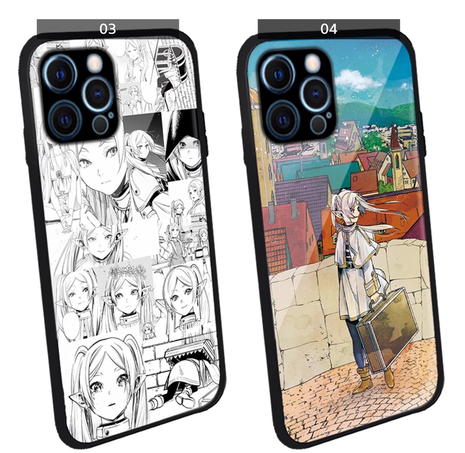 iPhone 15 Pro/15ガラスケース フェルン シュタルク人気漫画アイフォン15 Pro Max