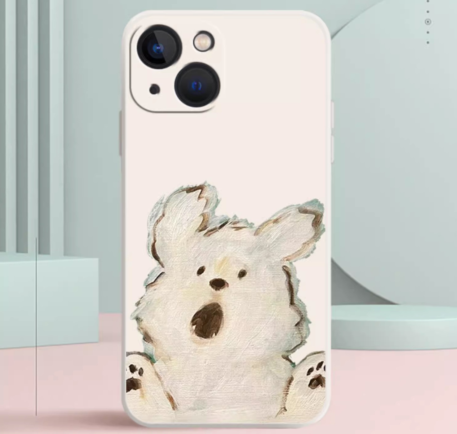 可愛い犬スマホケースiPhone 15 Pro/14/15イヌ油絵iphone13ケース薄型いぬドッグ12mini携帯カバー動物