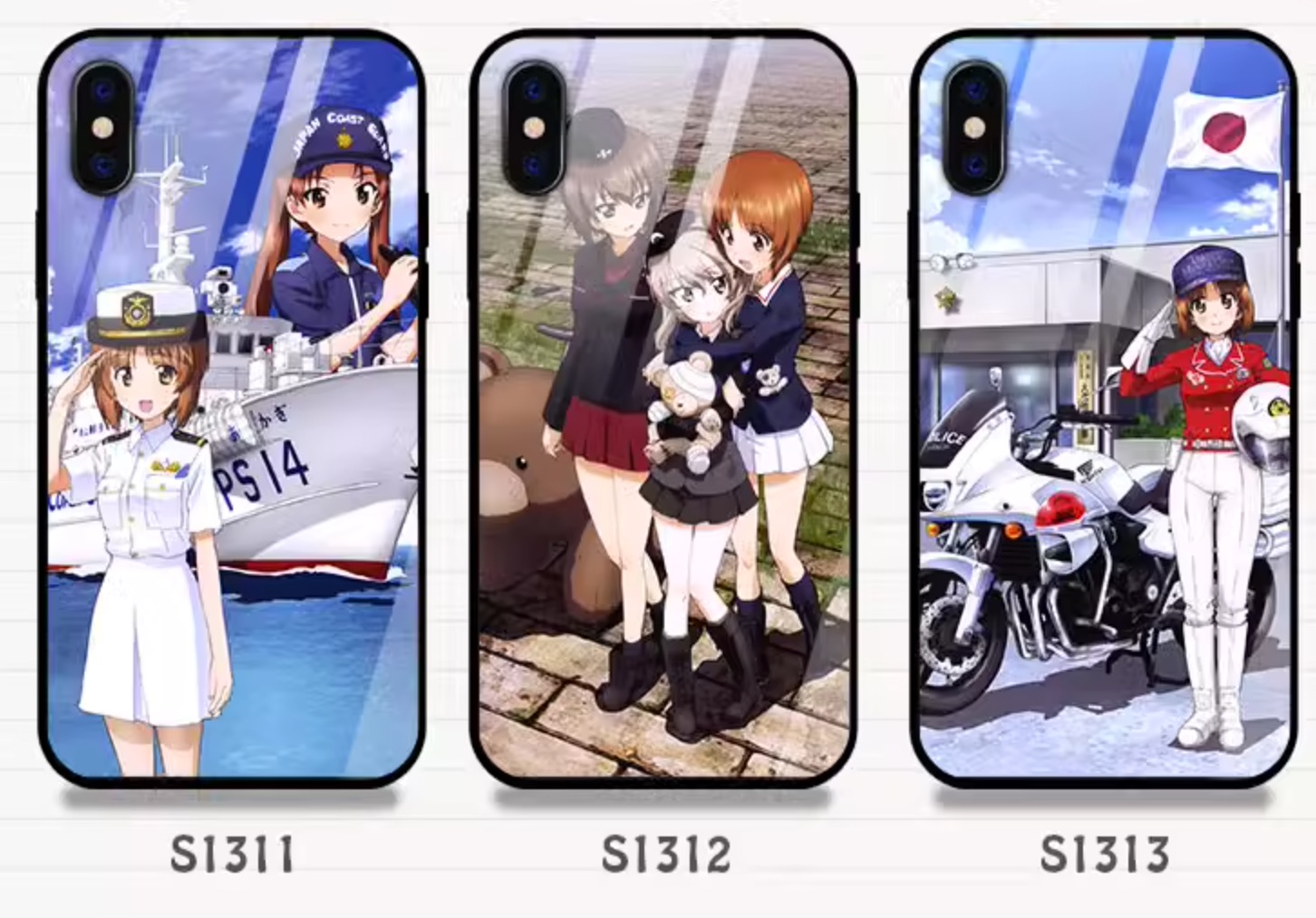 西住みほ可愛いiPhone 15 Proケース15/14promax/14proキャラクター武部沙織 五十鈴華