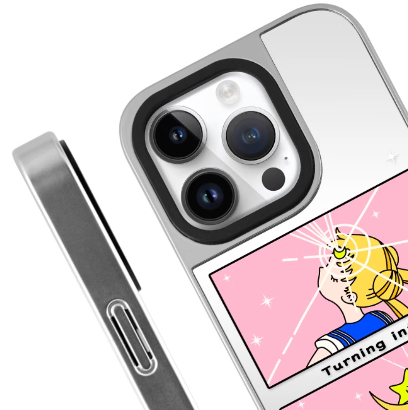 セーラームーン 変身iphone14promax反射iPhone 15 Pro/15promax耐衝撃スマホケース美少女戦士セーラームーン