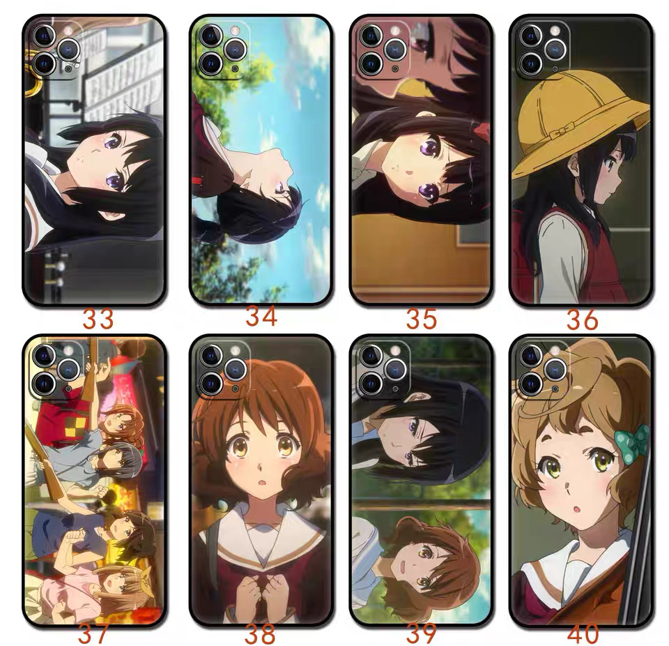 可愛いキャラクターiPhone 16 Pro/14Proスマホケース黄前久美子 加藤葉月XRケース
