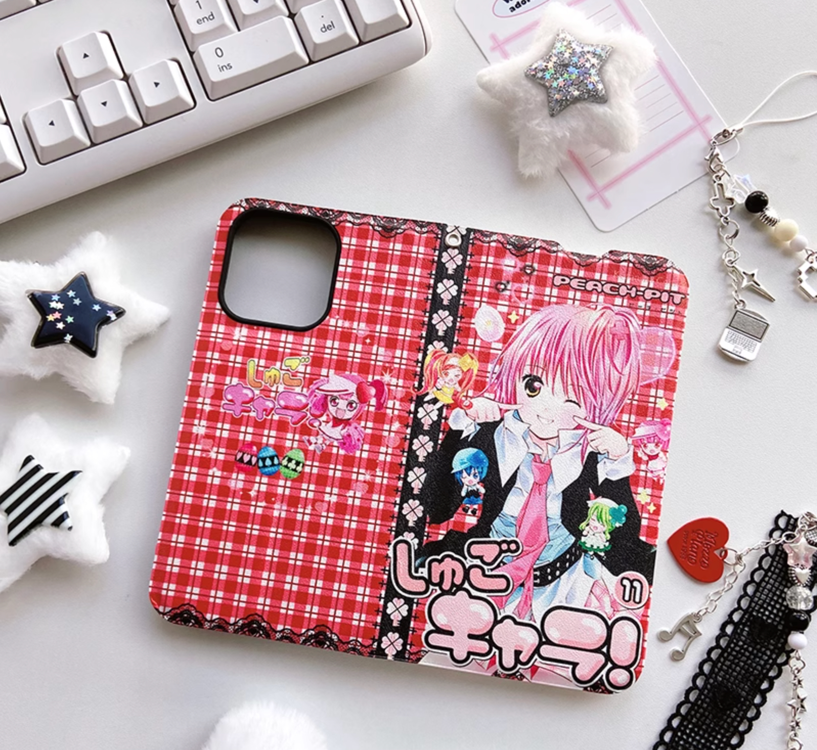 しゅごキャラ！可愛いスマホケース手帳型iPhone 16 Pro/16/15proケース日奈森亜夢キャラクター漫画/12/11カバー