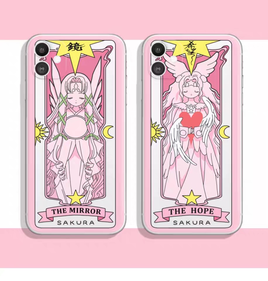 iPhone13/15 Proクロウカード アイフォンX/15 Pro Max/14plus半透明スマホケース