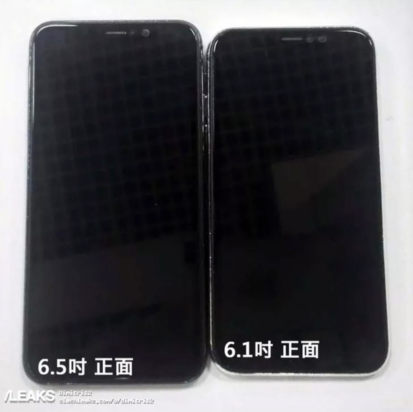 黒いと白い！今秋の6.5/6.1インチiPhoneモデルのダミー写真が流出！