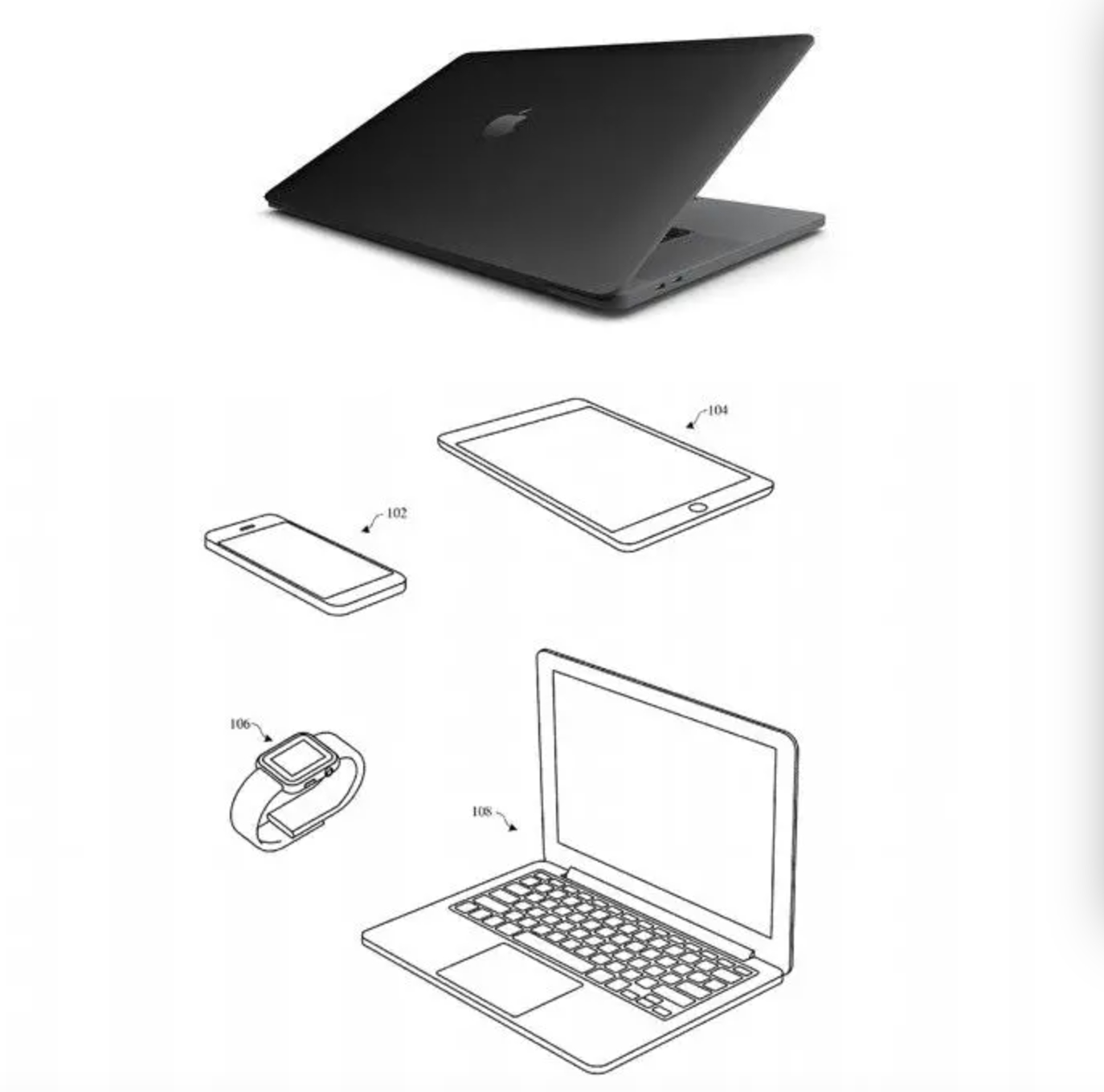アップルが新しい特許を取得：つや消しブラックアルミのMacBookが登場、iPhoneにも塗装できるかも！