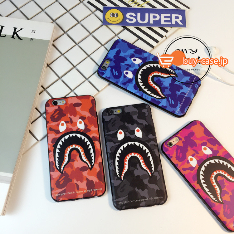 サメ鮫さめアイフォン7ケースiphone6plusシリコン製ソフト6sオリジナル